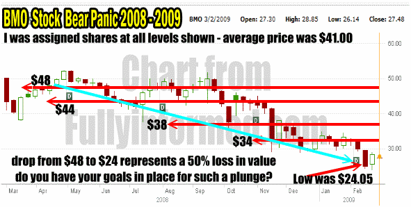 Put selling during the Bear Market Plunge of 2008 to 2009
