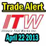 Illinois Tool Works Stock (ITW) Trade Alert Apr 22 2013