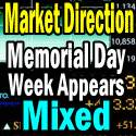 Market Direction For Memorial Week Points To Mixed Results