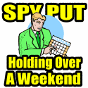 SPY PUT Option Trade Holding Over A Weekend (SPDR 500 ETF)